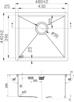 Кухонная мойка Zorg R-4844