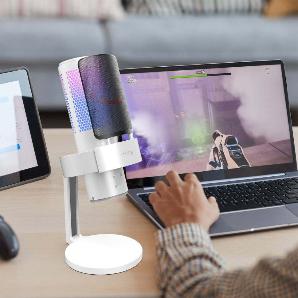 Проводной микрофон FIFINE A9 (белый)