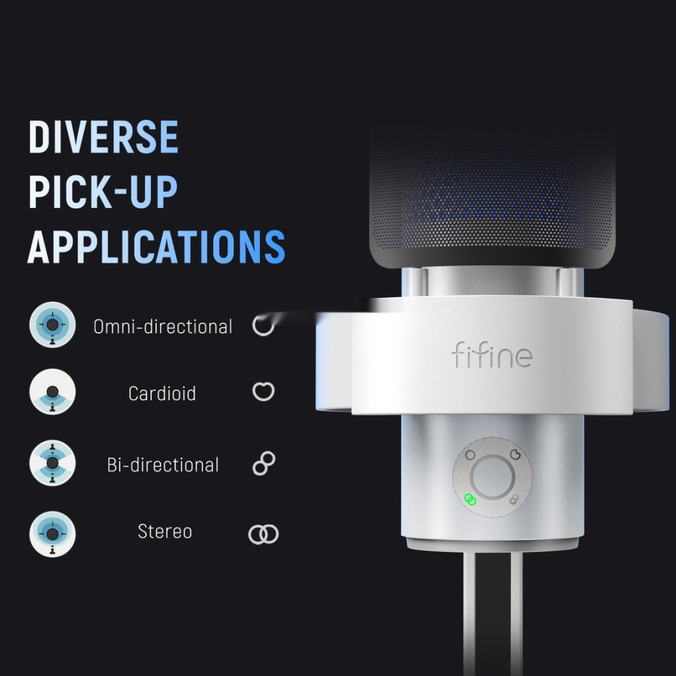 Проводной микрофон FIFINE A9 (белый)