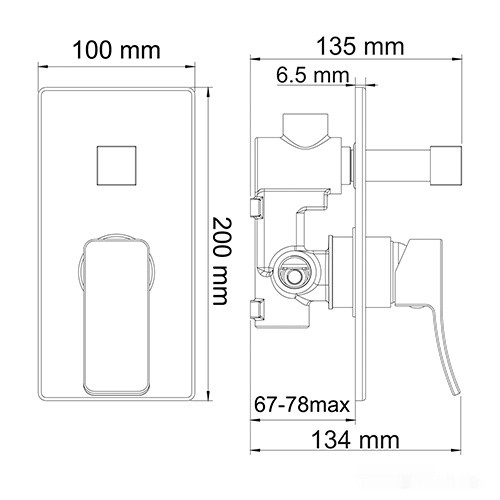 Смеситель Wasserkraft Aller 10641 (хром)