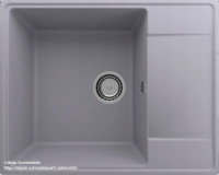 Кухонная мойка Ulgran QUARTZ Prima 605-05 (бетон)