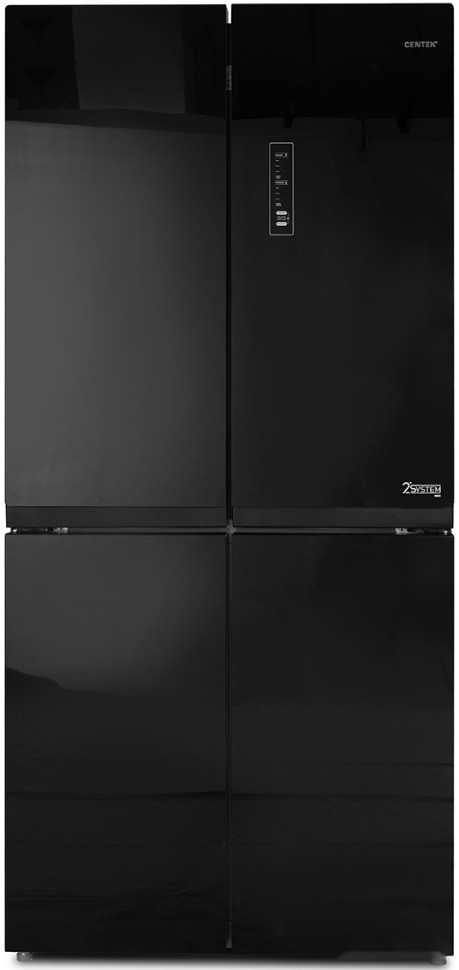 Четырёхдверный холодильник CENTEK CT-1756 NF Black Glass