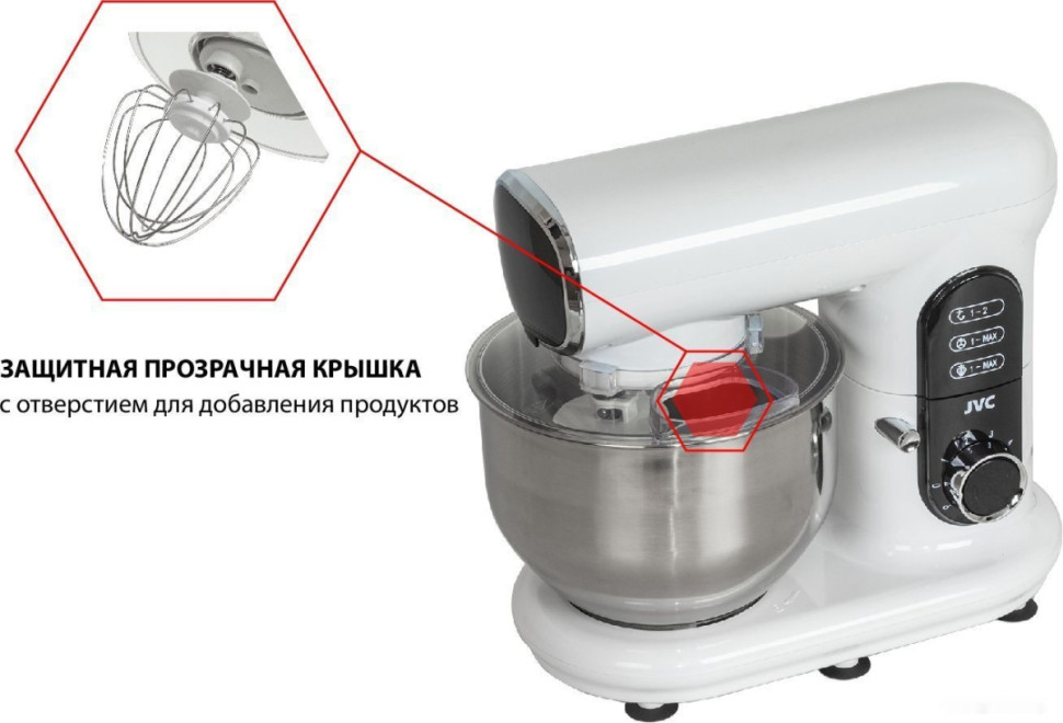 Кухонный комбайн JVC JK-MX515 (белый)