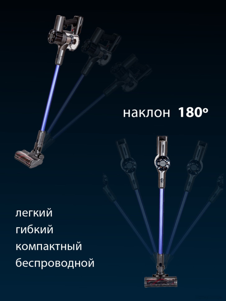 Пылесос Pioneer VC455S (фиолетовый/серый)