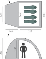 Палатка BTrace Dome 4