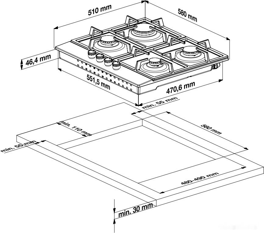 Варочная панель Beko HILG 642C5 SB