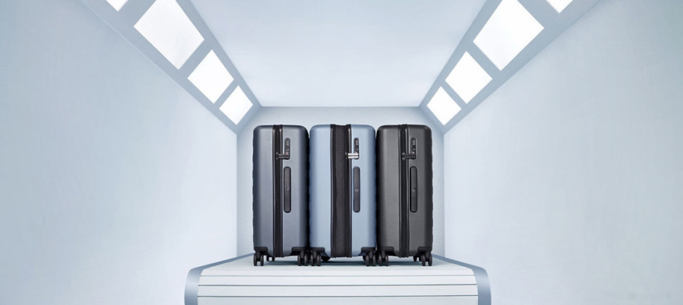 Чемодан-спиннер Ninetygo Rhine PRO Luggage 20" (синий)