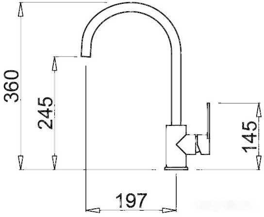 Смеситель Elleci Bridge M73 Titanium