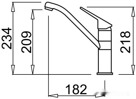 Смеситель Elleci Teseo Cromato