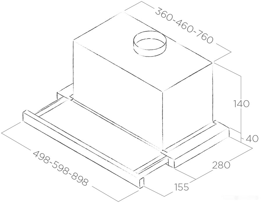Вытяжка Elica Elite 14 Lux BL/A/50 PRF0081870B