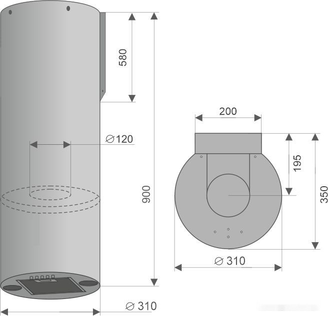 Вытяжка Konigin Beauty 31 (золотистый)