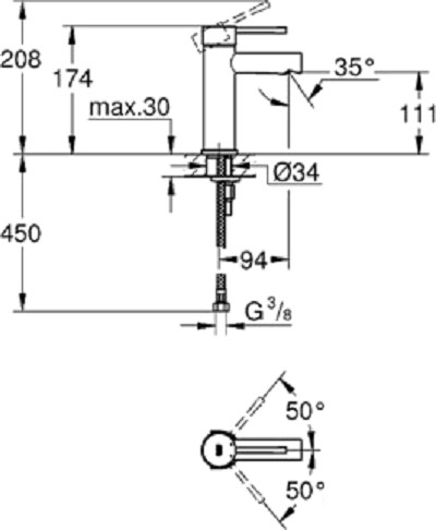 Смеситель Grohe Essence New 34294001