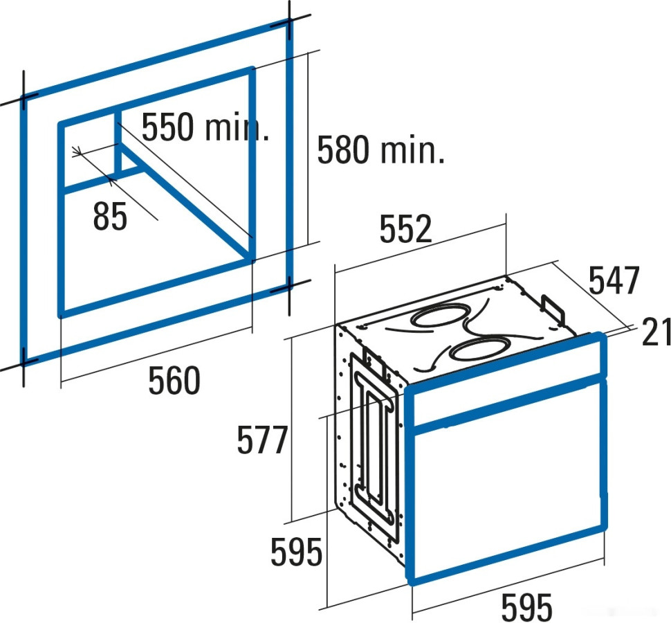 Духовой шкаф CATA UME 7207 X