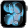 Умные часы Apple Watch Series 11 42 мм (алюминиевый корпус, космический серый/черный, спортивный силиконовый ремешок S/M)