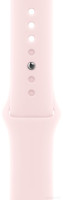 Умные часы Apple Watch Series 9 45 мм (алюминиевый корпус, розовый/розовый, спортивный силиконовый ремешок S/M)