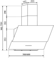 Вытяжка Schtoff Nevida 600 (белый)