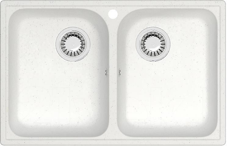 Кухонная мойка Berge BR-7322 (белый)