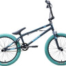 Велосипед Stark Madness BMX 2 2025 (темно-еловый/матовый голубой/голубой)