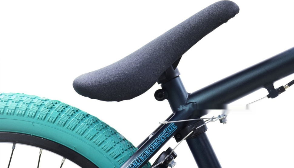 Велосипед Stark Madness BMX 2 2025 (темно-еловый/матовый голубой/голубой)