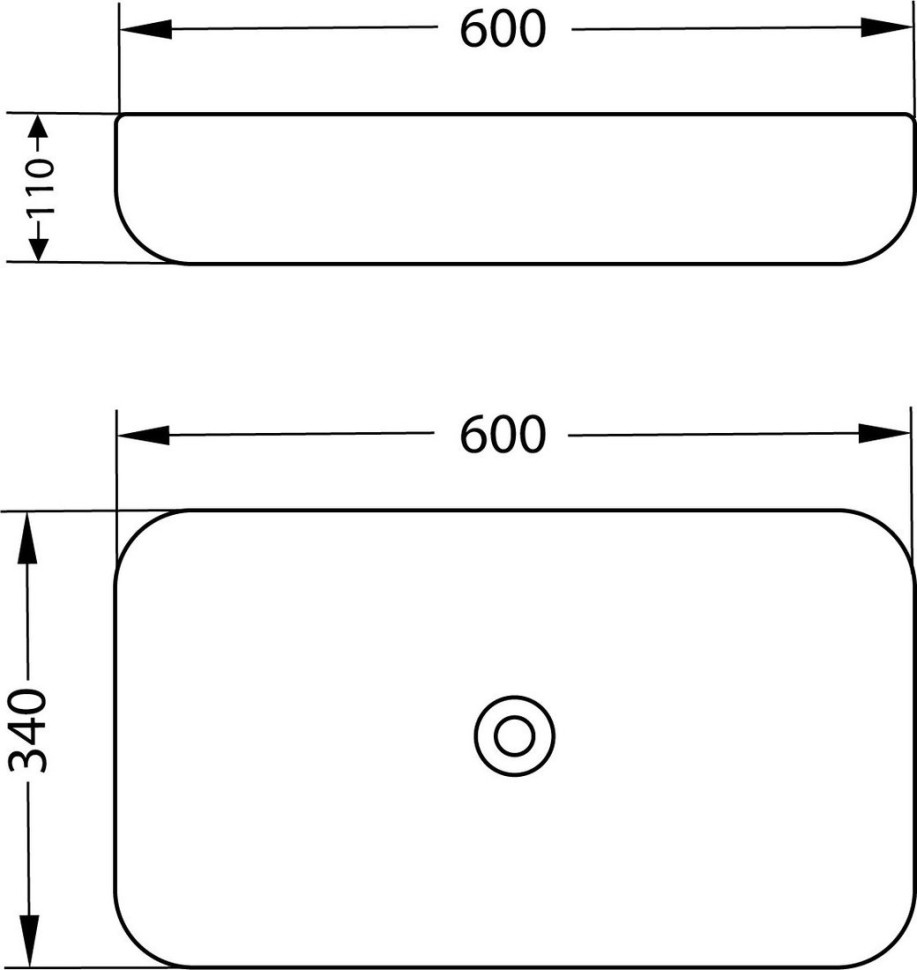 Умывальник Lauter 21487-60 + клапан 21190G