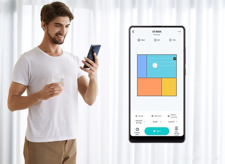 Робот-пылесос Viomi V3 Max V-RVCLM27B (черный)