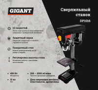 Сверлильный станок Gigant DP1016