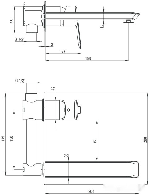 Смеситель Deante Arnika BQA Z54L