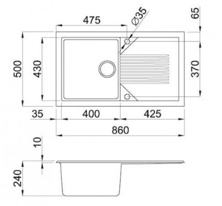 Кухонная мойка Elleci Tekno 400 Aluminium 79