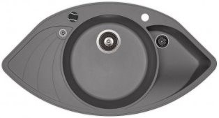 Кухонная мойка AquaSanita Papillon SCP151AW 202 alumetallic