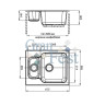 Кухонная мойка GranFest Standart GF-S615K