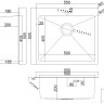 Кухонная мойка ARFEKA AF 550*505 Satin