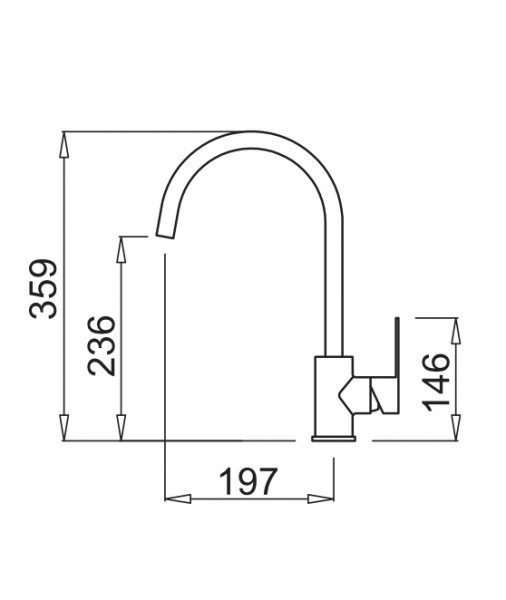 Смеситель Elleci Bridge M79 Aluminium