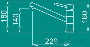 Смеситель Elleci Teseo G40 Full Black