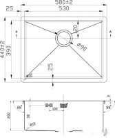 Кухонная мойка Zorg R-5844