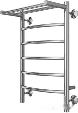 Полотенцесушитель Terminus Классик П6 400x650 с полкой нп электро (хром)