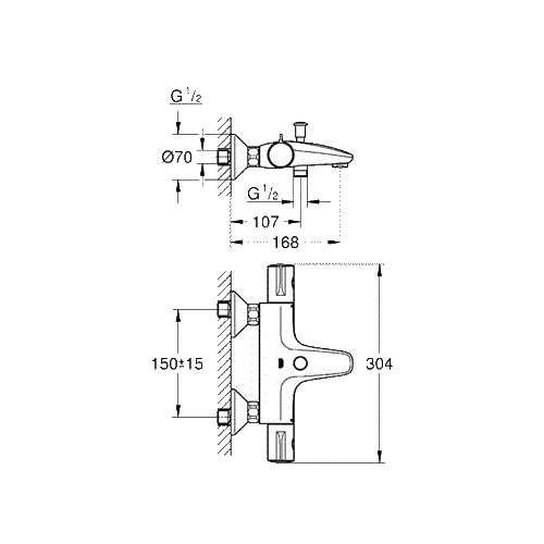 Смеситель Grohe Grohtherm 800 34567000