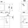 Кухонная мойка Blanco Tipo 45 C 237628+214381-1 (матовая поверхность)