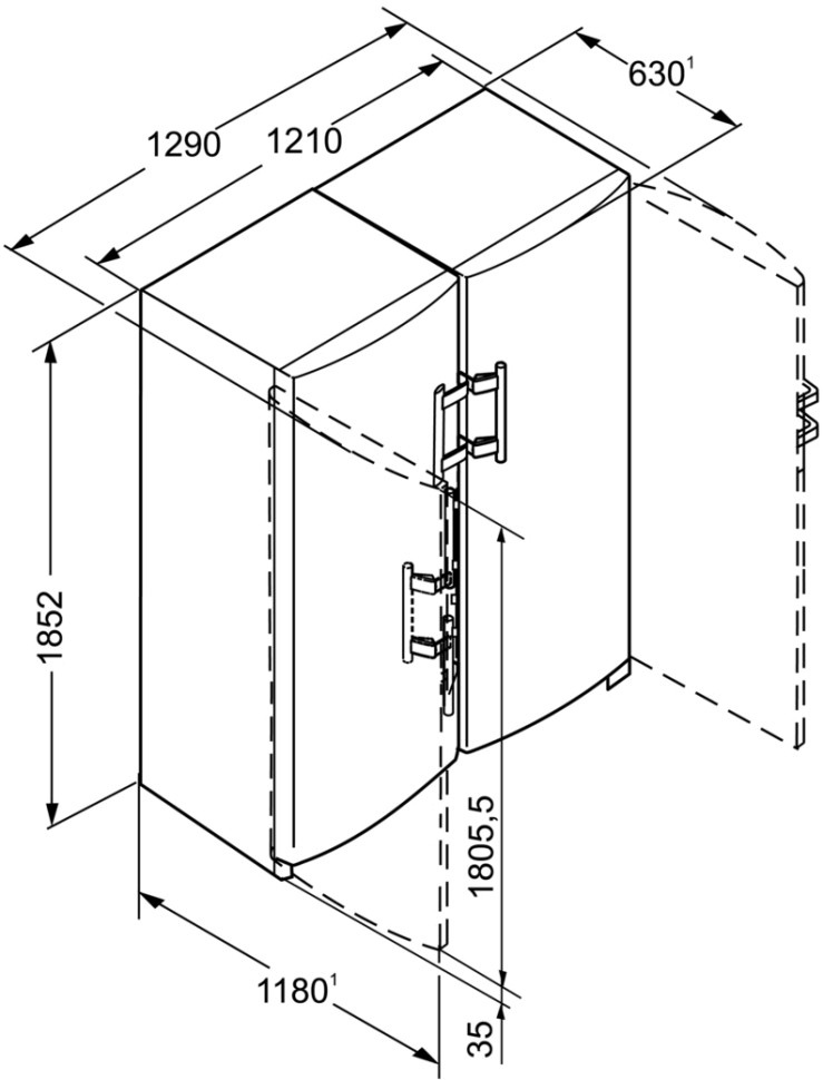 Холодильник side by side Liebherr SBS 7212