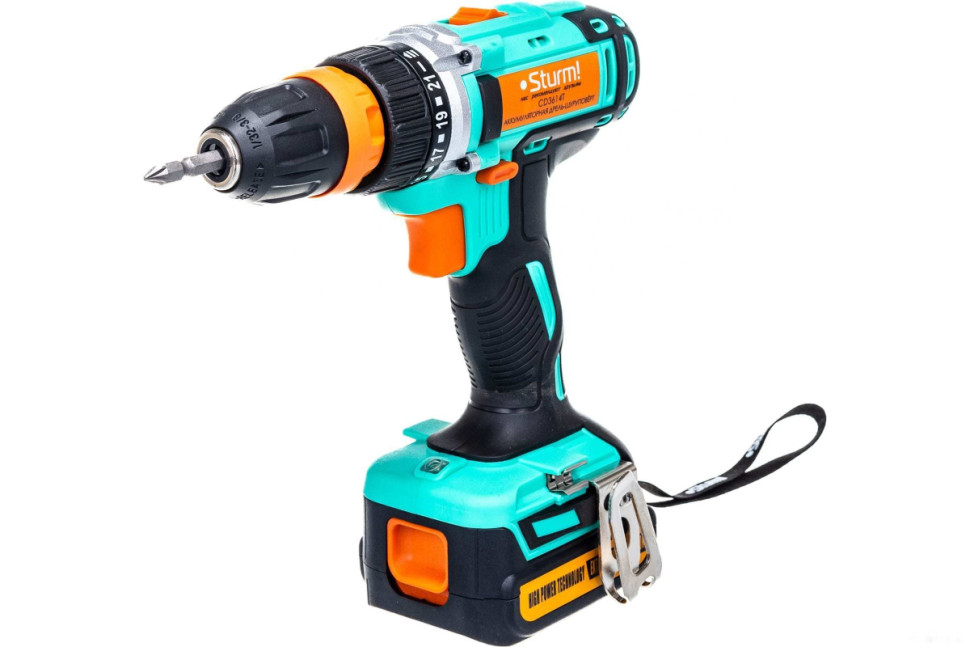 Дрель-шуруповерт Sturm CD3614T (с 2-мя АКБ, кейс)