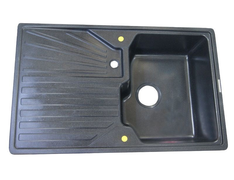 Кухонная мойка Zigmund & Shtain KASKADE 800 (Черный базальт)