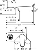 Смеситель Hansgrohe Talis E 71734670 (черный матовый)