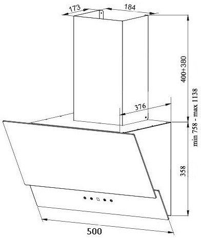 Вытяжка Grand Gloucester 50 (черный)