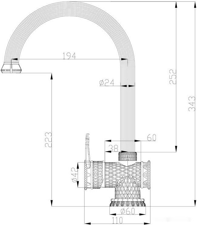 Смеситель Zorg A 407K-BR