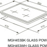 Варочная панель Meferi MGH453WH Glass Power