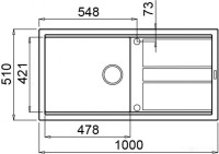 Кухонная мойка Elleci Best 480 Espresso M78