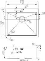 Кухонная мойка Zorg R-5951