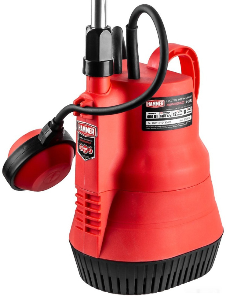 Бочечный насос Hammer NAP400RCD