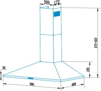 Вытяжка CATA V3-T600 X 02061399