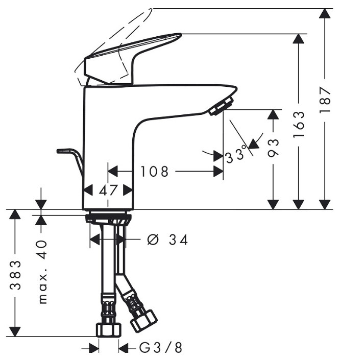 Смеситель Hansgrohe Logis 71100000