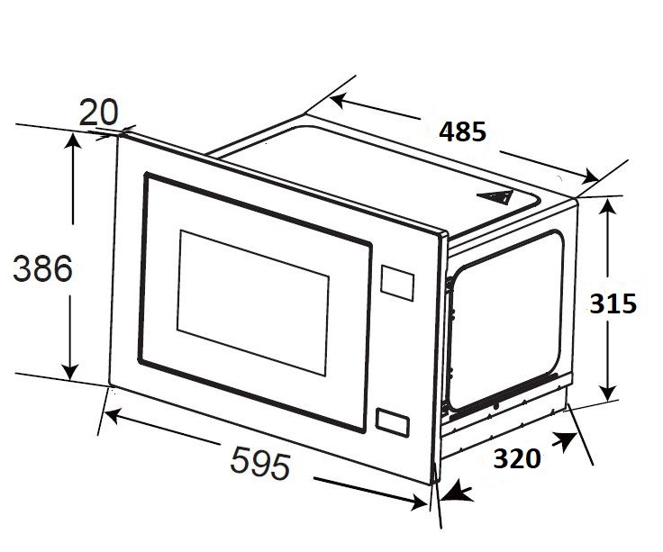 Микроволновая печь Zorg MIO211 S (белый)